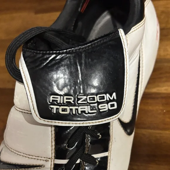 Nike Air Zoom Total 90 Black and White Soccer Cleats - Picture 5 of 7